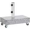 Parasollfot ljusgrå 45x25x8,3 cm granit vidaXL – miniatyr 5