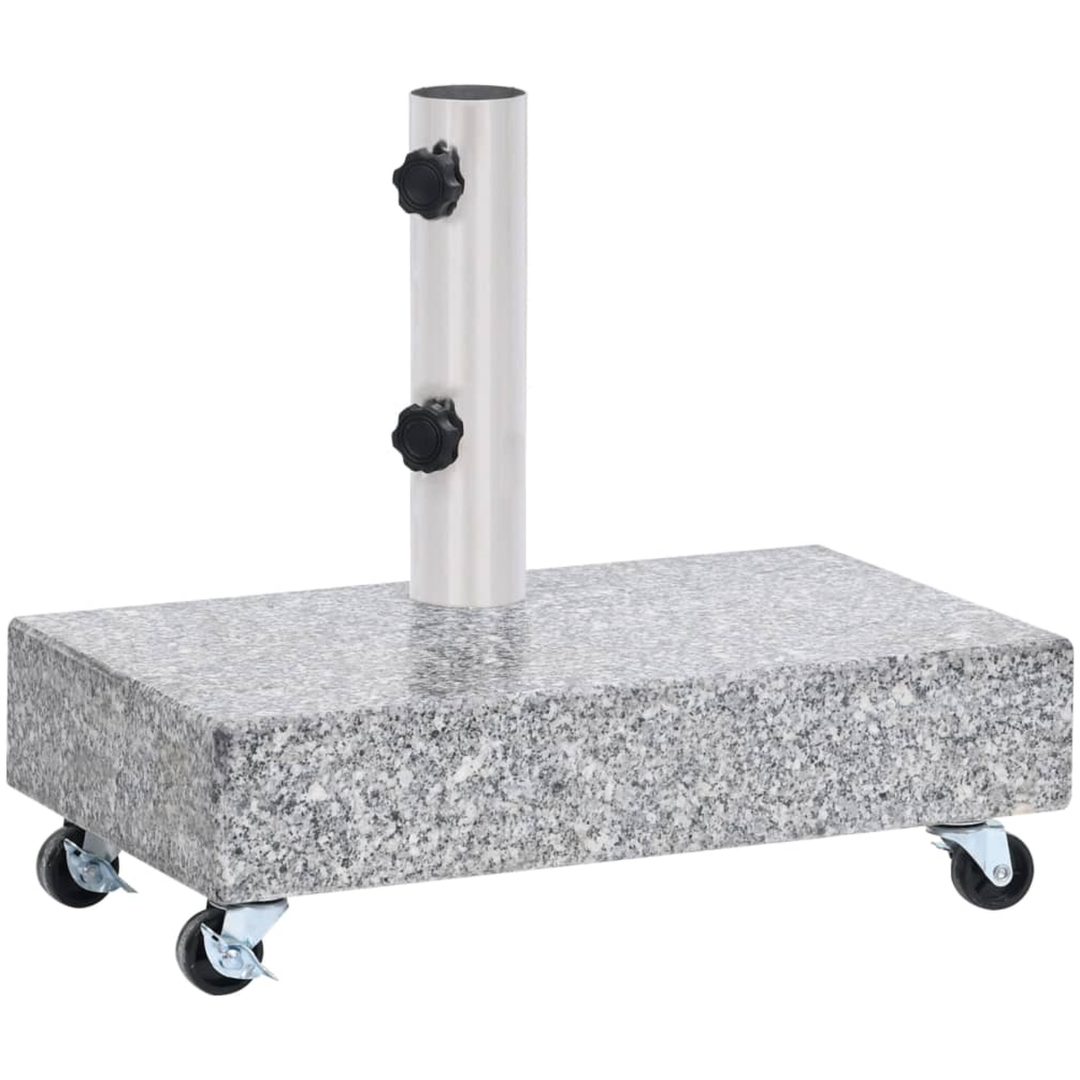 Parasollfot ljusgrå 45x25x8,3 cm granit vidaXL – bild 5