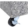 Parasollfot ljusgrå 45x25x8,3 cm granit vidaXL – miniatyr 7