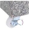 Parasollfot ljusgrå 45x25x8,3 cm granit vidaXL – miniatyr 10