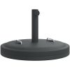 Parasollfot med handtag för ⌀38 / 48 mm stolpar 25 kg rund vidaXL – miniatyr 2