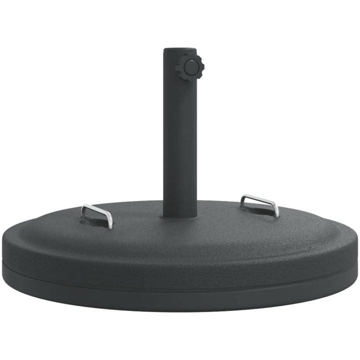 Parasollfot med handtag för ⌀38 / 48 mm stolpar 25 kg rund vidaXL – bild 2