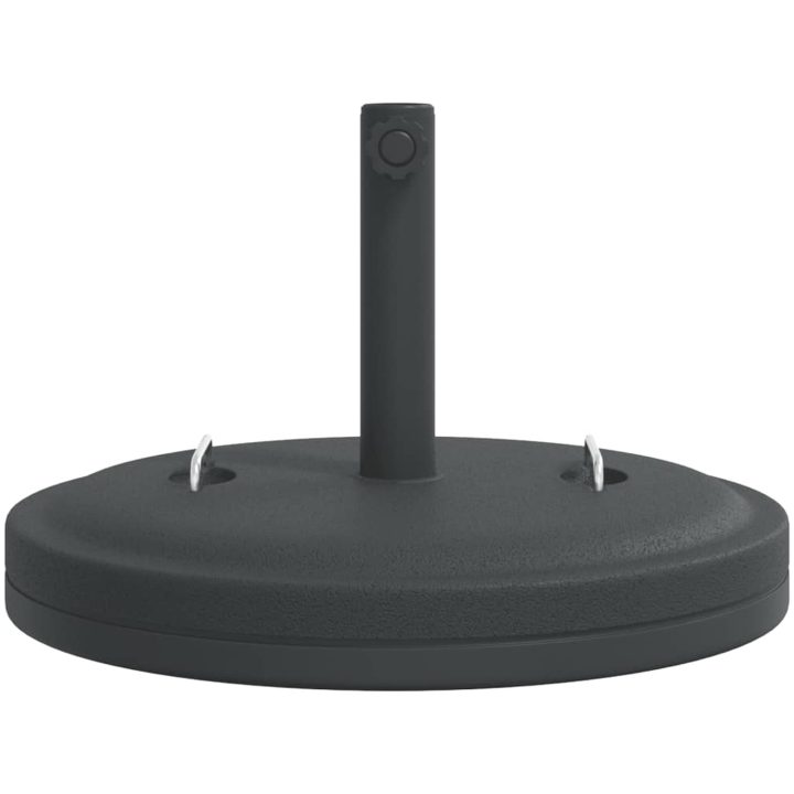 Parasollfot med handtag för ⌀38 / 48 mm stolpar 25 kg rund vidaXL – bild 4