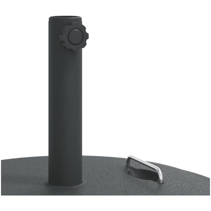 Parasollfot med handtag för ⌀38 / 48 mm stolpar 25 kg rund vidaXL – bild 8