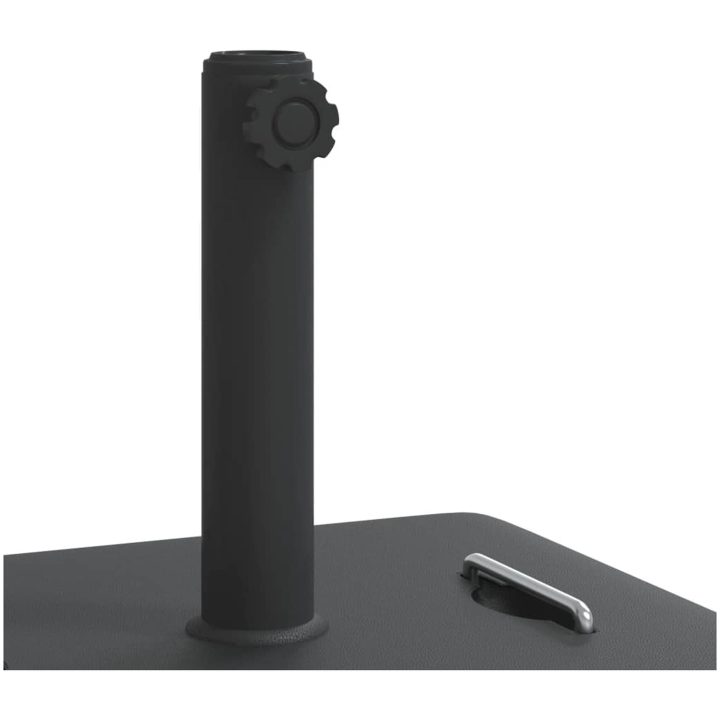 Parasollfot med handtag för ⌀38 / 48 mm stolpar 27 kg fyrkantig vidaXL – bild 8
