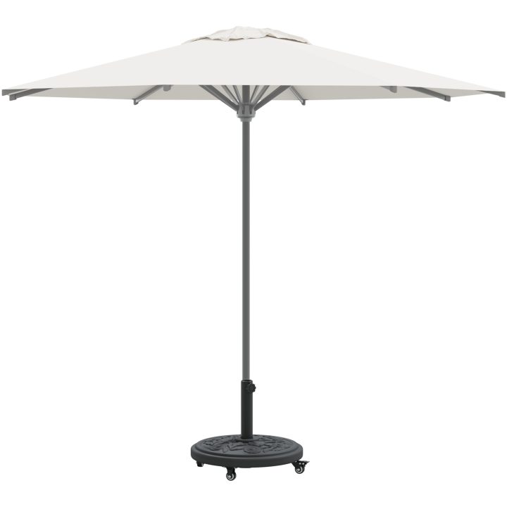 Parasollfot med hjul för 38-48 mm poler 13 kg rund vidaXL Medium – bild 3