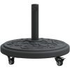 Parasollfot med hjul för 38-48 mm poler 13 kg rund vidaXL Medium – miniatyr 4