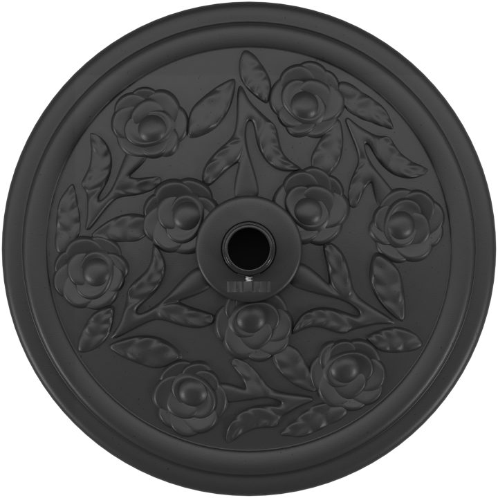 Parasollfot med hjul för 38-48 mm poler 13 kg rund vidaXL Medium – bild 7