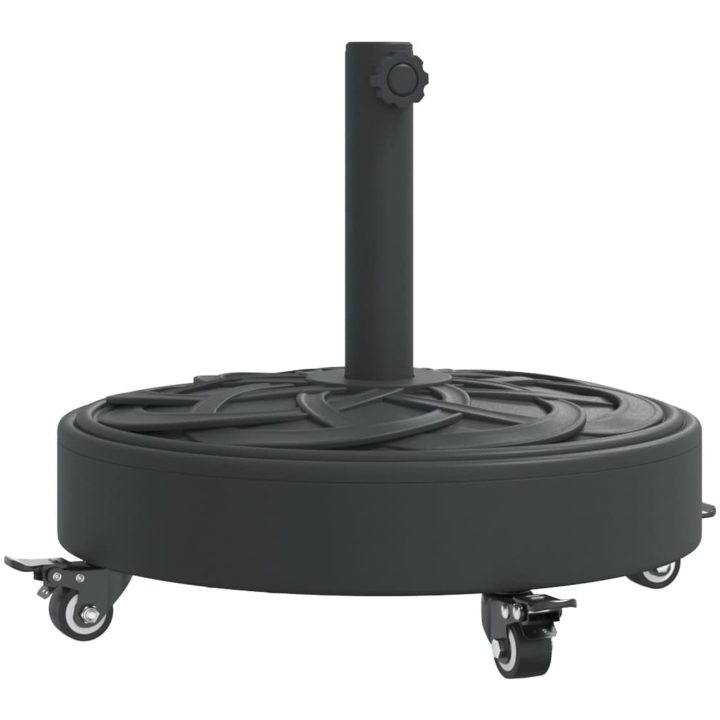 Parasollfot med hjul för ⌀38 / 48 mm stolpar 27 kg rund vidaXL – bild 2