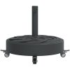 Parasollfot med hjul för ⌀38 / 48 mm stolpar 27 kg rund vidaXL – miniatyr 4