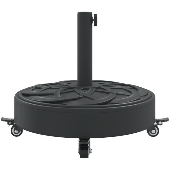 Parasollfot med hjul för ⌀38 / 48 mm stolpar 27 kg rund vidaXL – bild 5