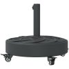 Parasollfot med hjul för ⌀38 / 48 mm stolpar 27 kg rund vidaXL – miniatyr 6