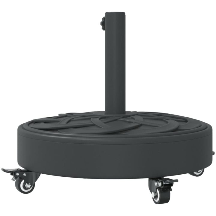 Parasollfot med hjul för ⌀38 / 48 mm stolpar 27 kg rund vidaXL – bild 6