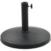 Parasollfot rund polyresin 10 kg svart vidaXL – miniatyr 2
