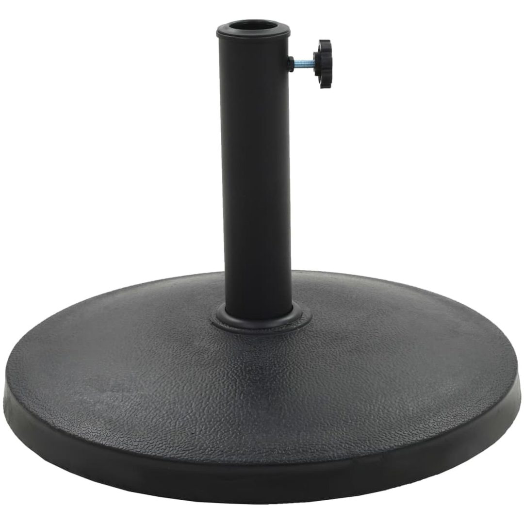 Parasollfot rund polyresin 10 kg svart vidaXL – bild 2