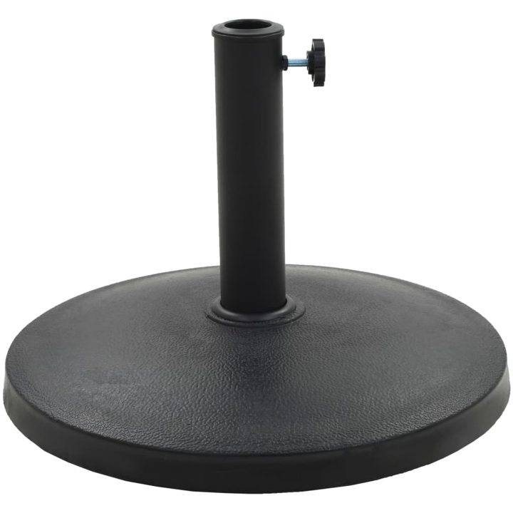 Parasollfot rund polyresin 10 kg svart vidaXL – bild 2