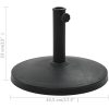 Parasollfot rund polyresin 10 kg svart vidaXL – miniatyr 6