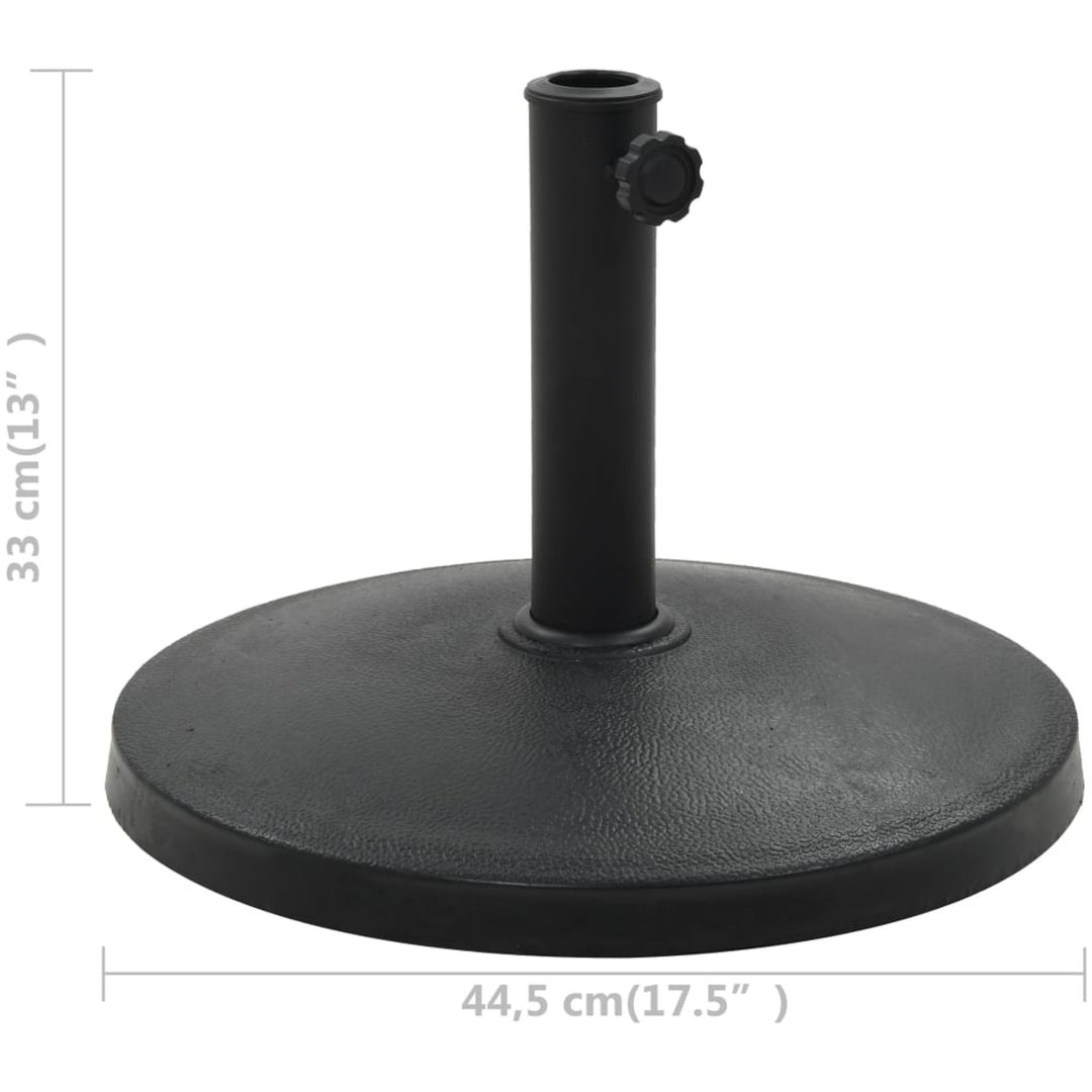 Parasollfot rund polyresin 10 kg svart vidaXL – bild 6