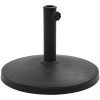 Parasollfot rund polyresin 10 kg svart vidaXL – miniatyr 1