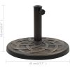 Parasollfot rund polyresin 11 kg brons vidaXL – miniatyr 6