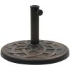 Parasollfot rund polyresin 11 kg brons vidaXL – miniatyr 1