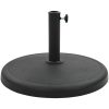 Parasollfot rund polyresin 19 kg svart vidaXL – miniatyr 2