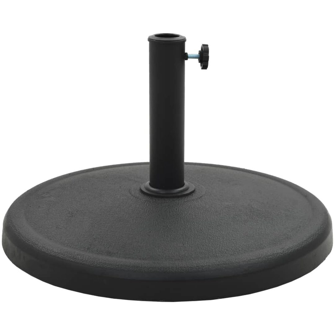 Parasollfot rund polyresin 19 kg svart vidaXL – bild 2