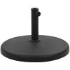 Parasollfot rund polyresin 19 kg svart vidaXL – miniatyr 1