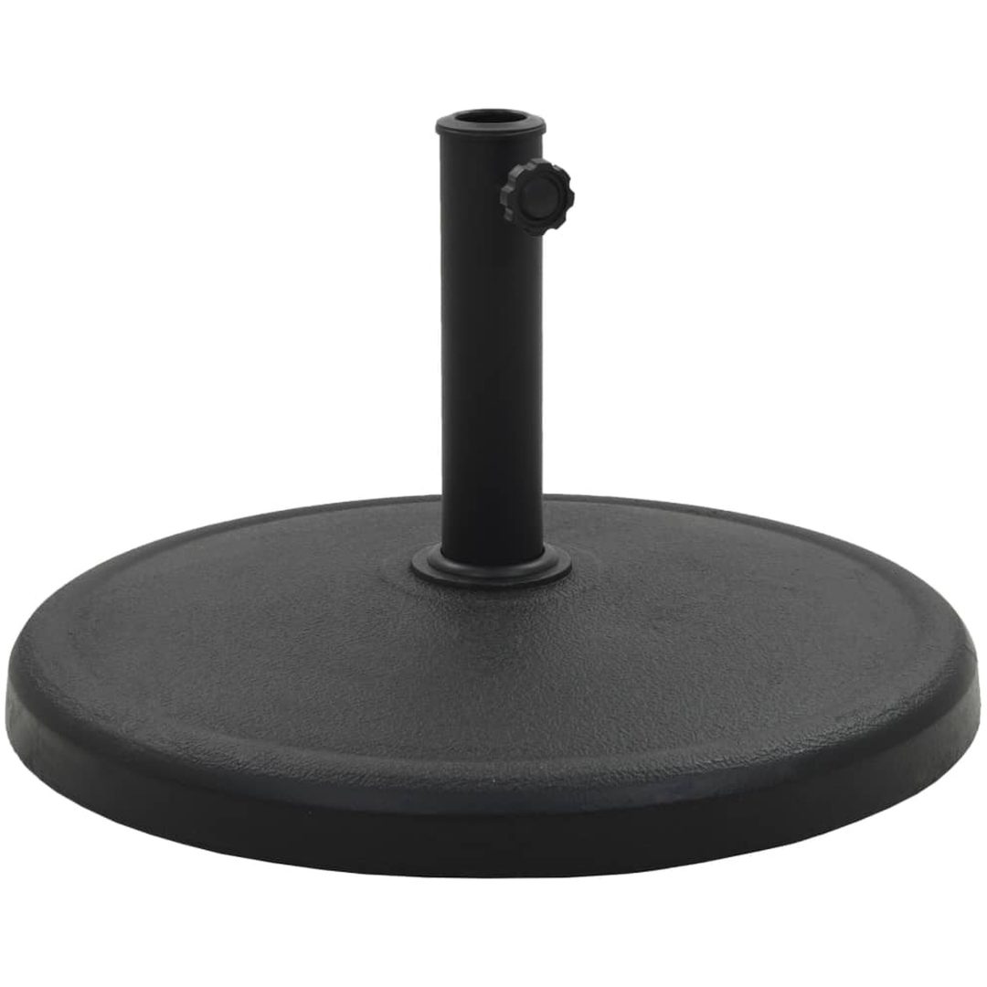 Parasollfot rund polyresin 19 kg svart vidaXL