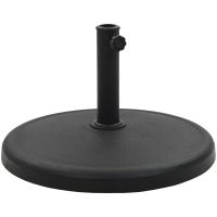 Parasollfot rund polyresin 19 kg svart vidaXL