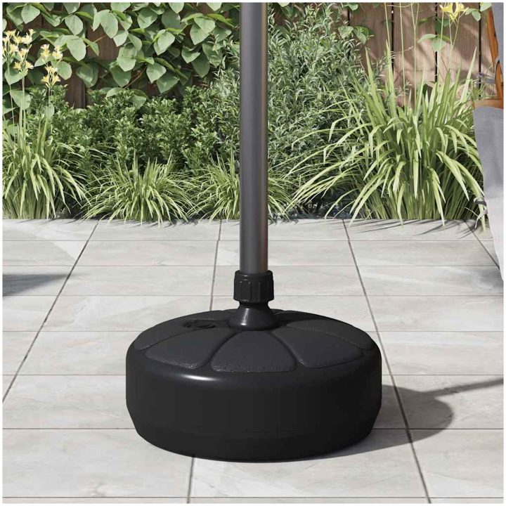 Parasollfot sand/vattenfylld 15 L svart vidaXL – bild 3