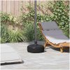 Parasollfot sand/vattenfylld 15 L svart vidaXL – miniatyr 1