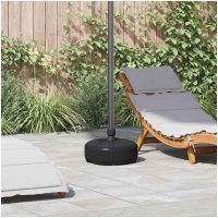 Parasollfot sand/vattenfylld 15 L svart vidaXL