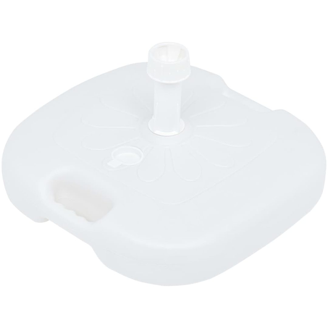 Parasollfot sand/vattenfylld 16 L vit plast vidaXL – bild 4