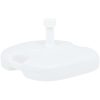 Parasollfot sand/vattenfylld 16 L vit plast vidaXL – miniatyr 1