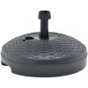 Parasollfot sand/vattenfylld 20 L antracit plastrotting vidaXL – miniatyr 3