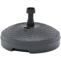 Parasollfot sand/vattenfylld 20 L antracit plastrotting vidaXL