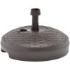 Parasollfot sand/vattenfylld 20 L brun plastrotting vidaXL – miniatyr 3