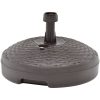 Parasollfot sand/vattenfylld 20 L brun plastrotting vidaXL – miniatyr 1