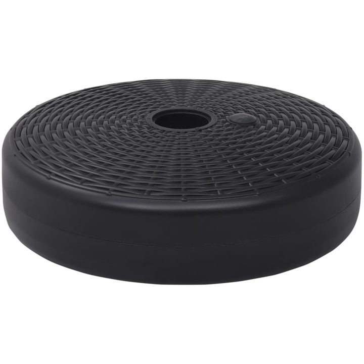Parasollfot sand/vattenfylld 24 L svart vidaXL – bild 2