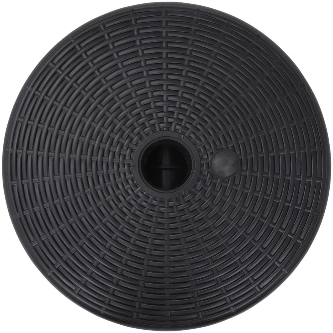 Parasollfot sand/vattenfylld 24 L svart vidaXL – bild 3