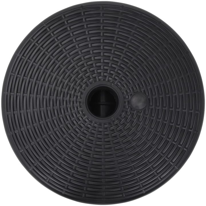 Parasollfot sand/vattenfylld 24 L svart vidaXL – bild 3