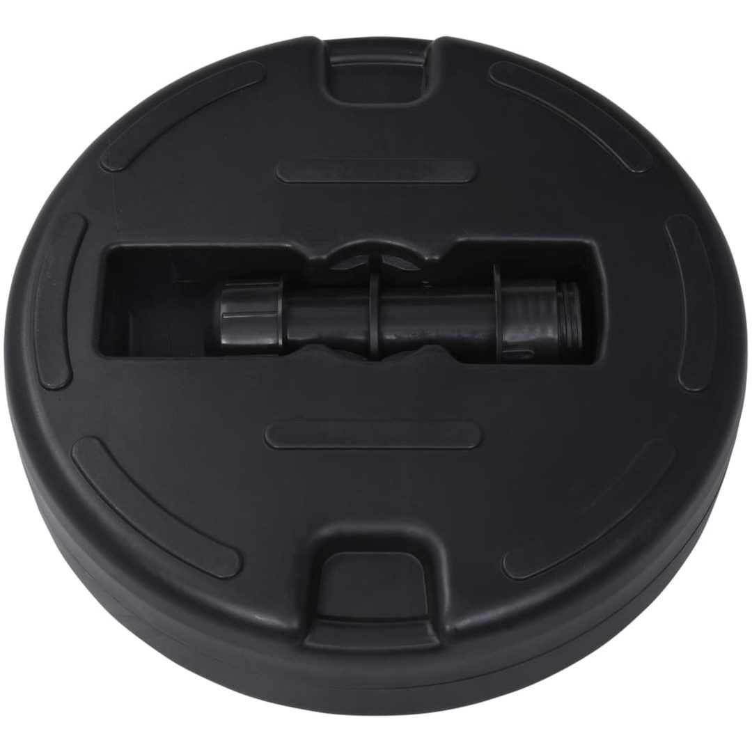 Parasollfot sand/vattenfylld 24 L svart vidaXL – bild 4