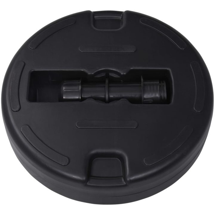 Parasollfot sand/vattenfylld 24 L svart vidaXL – bild 4