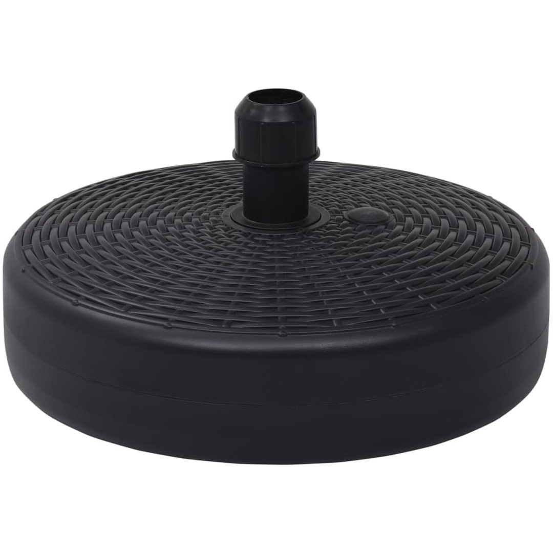 Parasollfot sand/vattenfylld 24 L svart vidaXL