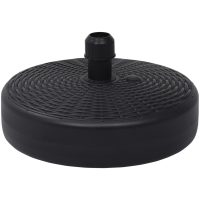 Parasollfot sand/vattenfylld 24 L svart vidaXL