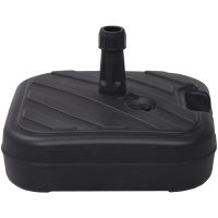 Parasollfot sand/vattenfylld 24 L svart vidaXL