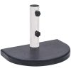 Parasollfot svart 40x28x4 cm granit vidaXL – miniatyr 4