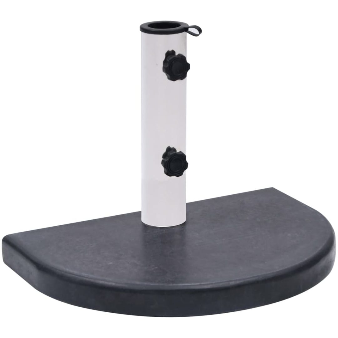 Parasollfot svart 40x28x4 cm granit vidaXL