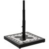Parasollfot svart och vit fyrkantig 12 kg vidaXL – miniatyr 2